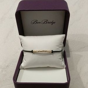 Ben Bridge Bracelet Gold design and black cord